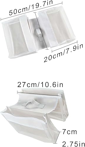 Sac de rangement pour jouets de bain,Filet Jouet Bain Bebe avec 2 Compartiments,rangement et classement des jouets, très adapté à la salle de bain, ventouse puissante, sac suspendu pour salle de bain - Nail Gallerys