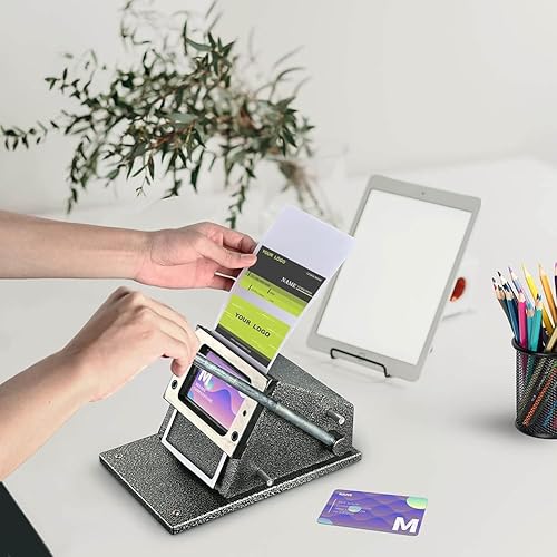 Machine Manuelle De Carte De PVC De 86 * 54 Mm, Machine De Découpe De Carte De Visite, Découpeuse De Carte D'accès, Poinçon De Carte De Visite Robuste, pour La Découpe De Cartes en Papier Et en - Nail Gallerys