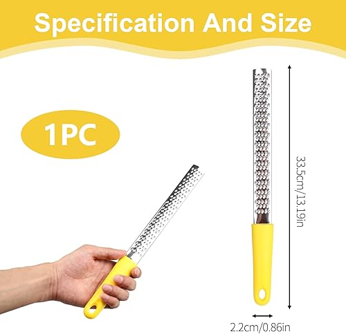 wilcractk Zesteur d'Agrumes & Râpe à Fromage Manuelle, Grattage Fin pour Parmesan, Citron, Gingembre, Zesteur Acier Inoxydable Nettoyable au Lave-Vaissell - Nail Gallerys