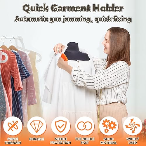 Fixateur Rapide pour Vêtements, Stitchy Quick Clothing Fixer, Pistolet Agrafeuse à Matelassage, Mini Machine à Coudre à Réparation Rapide, Outil de Broderie pour Vêtements, Micro étiquetage - Nail Gallerys