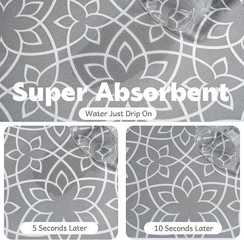 SOLDAY Tapis Egouttoir Vaisselle, 50×30 cm Tapis Vaisselle Egouttoir Absorbant, Tapis égouttoir Vaisselle Antidérapant,pour Machine à café, Cuisine, évier - Nail Gallerys