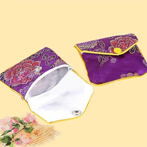 12pcs Silk Purse Silk Brocade | Petits sacs d'organisateurs de bijoux, parfait pour le collier, l'anneau, la boucle d'oreille, le bracelet, les perles, les mini sachets de voyage, l'emballage cadeau, - Nail Gallerys