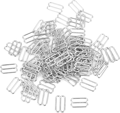 Sharplace 100x Anneau 8-Forme de Soutien-Gorge pour Couture, Argent, Joint torique de 15 mm - Nail Gallerys