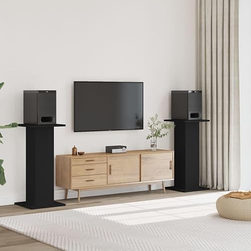 vidaXL Supports de Haut-parleurs 2 pcs chêne Sonoma Bois d'ingénierie, Support d'enceinte, Support d'enceinte de Bureau, Support d'enceinte HiFi - Nail Gallerys