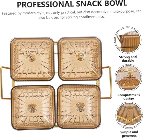 LAPYAPPE 1ensemble Plateau De Service à Snacks Plat à Fruits Et Bonbons Décoratif Pour Dîners Et Fêtes Pour Casseroles Noix Et Friandises Design Pratique Et Élégant Avec - Nail Gallerys