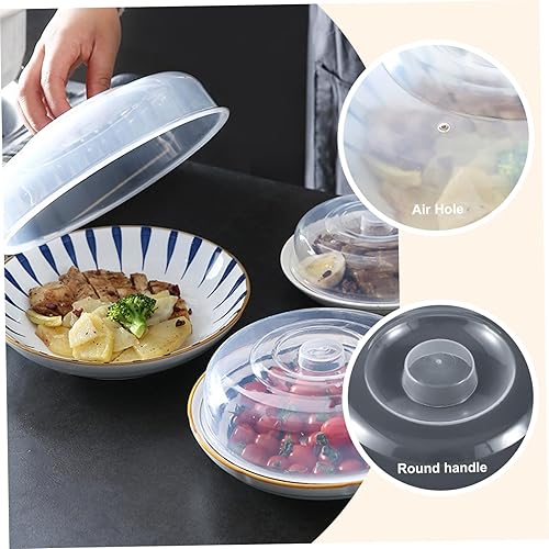 Cloche Micro 2 Pcs Couvercle Micro s Rs Cloche Micro Sans Bpa Avec éVent De Vapeur Petit Avec PoignéE Facile - Nail Gallerys