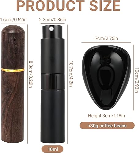 WDT Tool - Doseur à Café + Bouteille Spray RDT + Aiguille de Distribution, en Céramique, Antistatique et Précis, Idéal pour Amateurs de Café et de Slow Coffee - Nail Gallerys