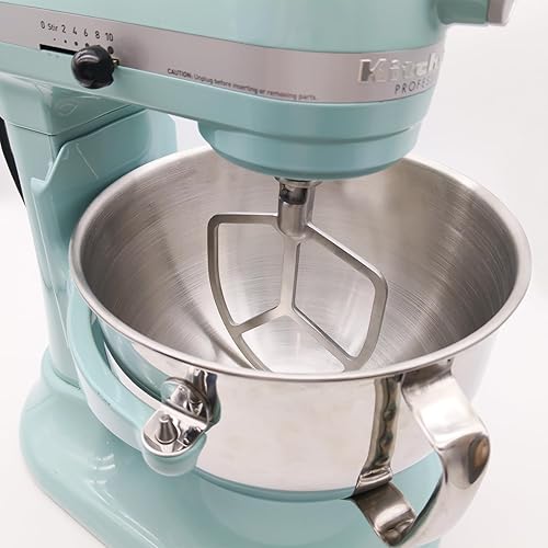 Batteur plat en acier inoxydable compatible avec les batteurs Kitchen Aid de 6 litres - Nail Gallerys