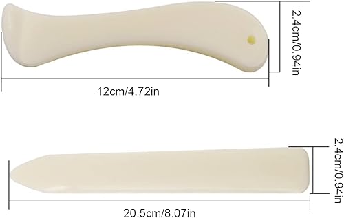 SULIUDAJI Lot de 2 marqueurs de Plis en os pour travaux manuels Fabrication de Cartes Fournitures de Bureau et reliures Faites à la Main No.23 - Nail Gallerys