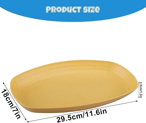 WakiHong Lot de 6 Assiettes Ovales Assiettes en Plastique Réutilisables Incassable Assiette de Camping,6 Couleurs,pour Salade,Pâtes,Fête,Maison,Micro-Ondes et Lave-Vaisselle - Nail Gallerys