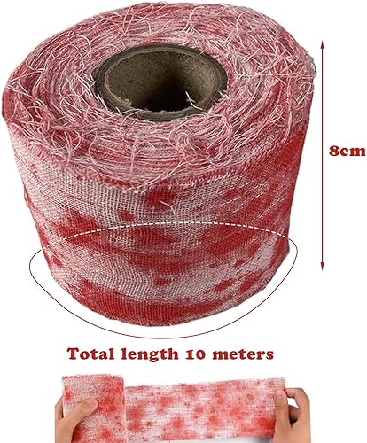 MUYAPAY Gaze Sanglante Effrayante pour Halloween, Tissu d'halloween Effrayant, Decoration Halloween Sang Réaliste, Halloween Decoration Sanglant, pour Halloween, Cosplay, Décoration de Maison Hantée - Nail Gallerys