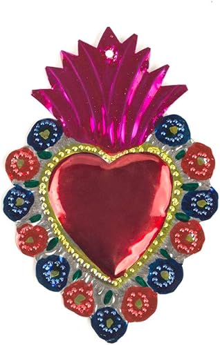 FANMEX - Fantastik - Coeur ex-voto Traditionnel - Coeur de Laiton Mexicain (Croix) - Nail Gallerys
