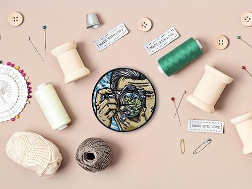 Finally Home Écusson Thermocollant | photographie de montagne | Patch à coller au fer à repasser ou à coudre | Pièce de décoration ou réparation pour vêtement, jean, sac, pantalon, veste - Nail Gallerys