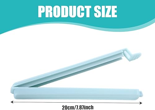 Lot de 10 grandes pinces alimentaires de 20 cm de long pour le stockage des aliments en plastique robuste, clips d'étanchéité réutilisables et colorés pour sac de congélation, collation, café, maison - Nail Gallerys