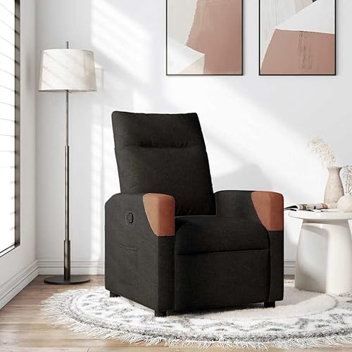 vidaXL Fauteuil inclinable Gris foncé Tissu, Fauteuil, Fauteuil inclinable TV, Poussette, Fauteuil inclinable pour Personnes âgées, Fauteuil canapé - Nail Gallerys