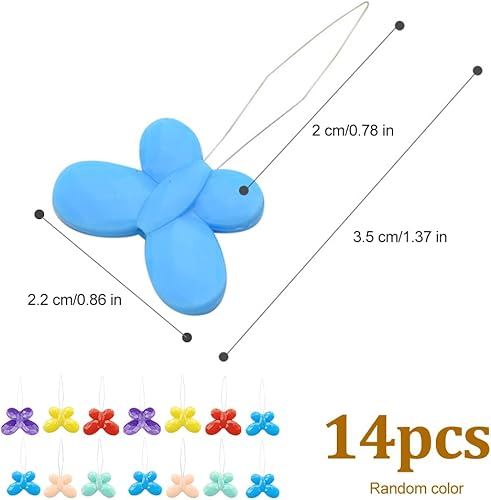 Lot de 14 enfile-aiguilles en fil d'acier en forme de papillon pour aiguilles à coudre faciles à insérer - Utilisés pour les machines à coudre à la main - Couture à la main - Réparation de vêtements - Nail Gallerys