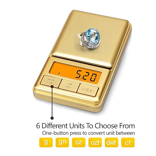 UNIWEIGH Mini balance de poche numérique 100 g/0,01g avec couvercle, petite balance de voyage pour poudre, herbes, bijoux, nourriture, pièces de monnaie (batterie incluse) - Nail Gallerys