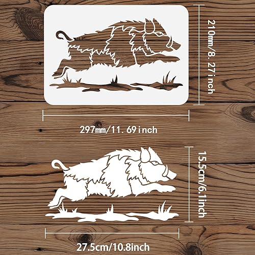 FINGERINSPIRE Pochoir de Chimpanzé de Lecture 29.7x21cm Modèle de Peinture de Journal de Lecture de Chimpanzé Pochoir de Singe sur Les Toilettes Pochoir de Thème Animaux pour la Décor de Sol Meubles - Nail Gallerys