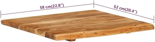 vidaXL Acacia Dessus de Meuble-lavabo de Salle de Bain Etagère Flottante Tablette de Meuble-lavabo Plateau de Meuble-lavabo 114x52x4 cm - Nail Gallerys