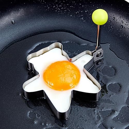 Anneaux de Cuisson pour œufs, 6 Styles d'animaux, Anti-adhésifs pour Frire Les œufs | Moule à crêpes en Acier Inoxydable pour œufs pochés et omelettes - Nail Gallerys