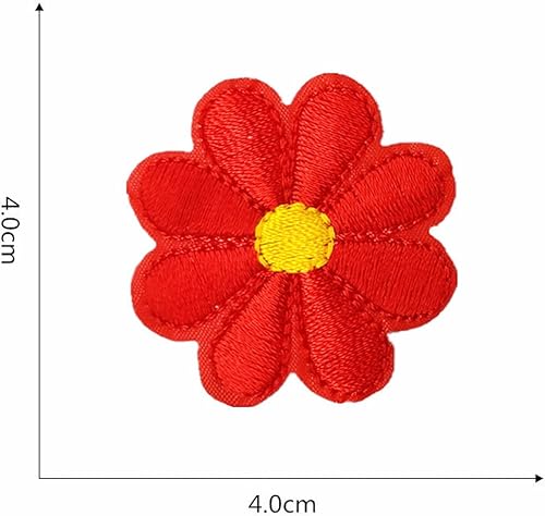 Anawakia Lot de 11 Brodée Patch Tissu Thermocollant Écusson à Coudre Motif Fleur Mini Fleur de Soleil Patchs Brodés pour Vêtements Jeans Chapeau - Nail Gallerys