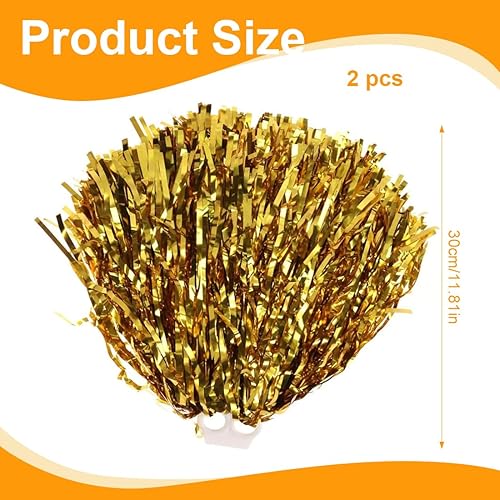 GXGM 2 Pièces pompon cheerleader, Pompons de pom-pom girl réutilisables, Cheerleading pompom girl, Cheerleading pompons, Pour matchs de Sport, Performance sur scène - Nail Gallerys