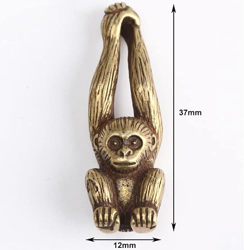 ZYWUOY Figurine AFFE en laiton - Mini figurine d'animal - Décoration de bureau - Nail Gallerys