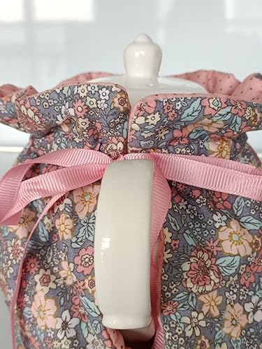 Housse de théière en coton confortable et décorative vintage anti-poussière avec coussin isolant pour garder le thé chaud, décoration d'intérieur pour maman, épouse, amis (vert) - Nail Gallerys