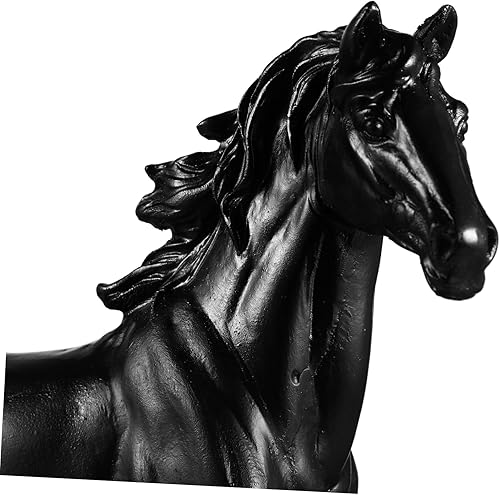 Gatuida 1pièce Figurine De Cheval Résine Créative Statue Décorative pour Bureau Et Ornement Artistique De Cheval Réaliste - Nail Gallerys