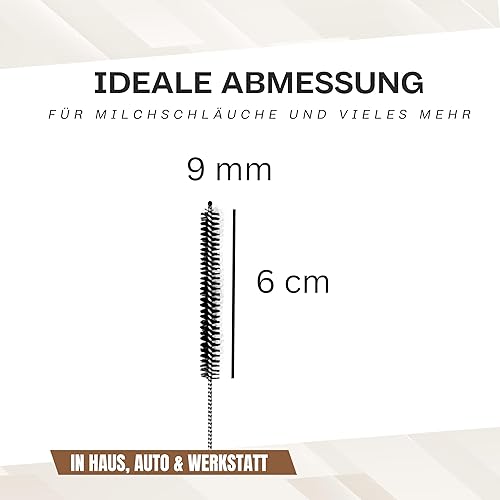 fancility® Version 2.0 Lot de 4 brosses de nettoyage pour machine à café automatique (entre autres pour DeLonghi) - Petite brosse à lait et paille - Brosse pour réfrigérateur - Nail Gallerys