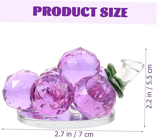 KAILIKETIY Figurine Cristal de Raisin Décorative Ornement Artisanal Vif Compact pour Bureau de Beauté pour Décoration Intérieure Centre de Table - Nail Gallerys