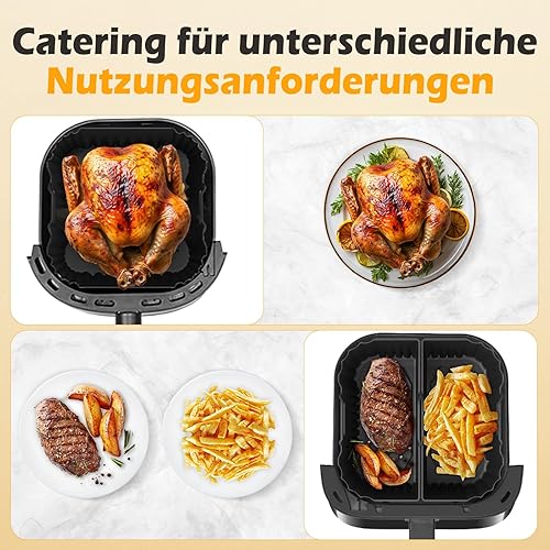 Moule en silicone pour friteuse à air chaud 19-23 cm, accessoire pour friteuse à air chaud Philips NA230, Cosori 5,5L-6L, Af180 6,2 l, accessoire en silicone pour friteuse à air chaud Cosori, Philips - Nail Gallerys