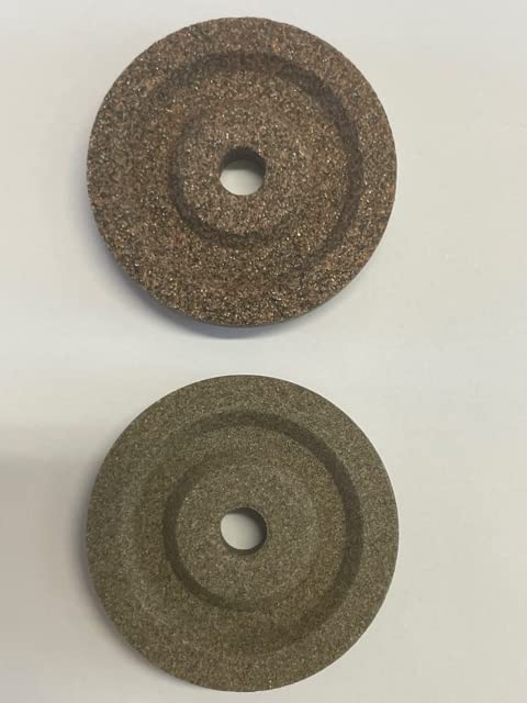 B280 BEST SOLUTIONS Lot de 2 meules moules, diamètre 40 mm – épaisseur 8 mm – trou de rechange 6 mm pour affûteur affûteur - Nail Gallerys