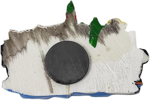 Aimant de réfrigérateur Italie Venise avec gondole et fond ville 3D de résine de collection 9 x 6 cm 60443 - Nail Gallerys