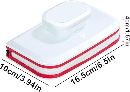 Magnetic Window Cleaner, Adorable Rectangular Double Sided Window Brush Glass, 16.5x10x4cm Portable Strong Magnetic Cleaners with Wide Handle, Cleaning Tools - Nail Gallerys