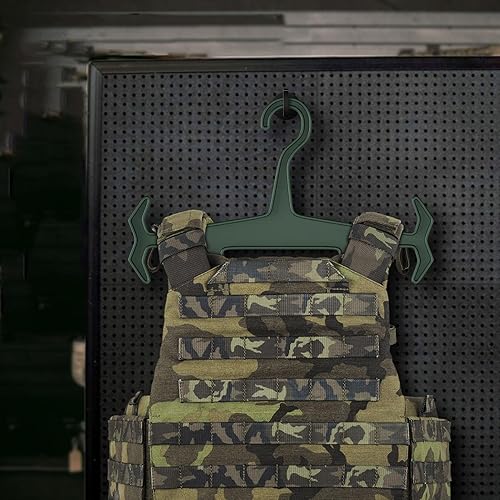 Cintre Robuste, Cintres en ABS Robustes, Cintre Polyvalent à Haute Charge pour équipement Tactique, Cintres pour équipement Tactique, Gilets de Fitness (Vert OD) - Nail Gallerys