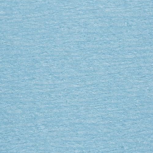Clairefontaine 901027C - Paquet de 10 Feuilles de Papier Crépon - Couleur Bleu Ciel - Format 2x0,50m - Crêpage 40% - Loisirs Créatifs Adultes et Enfants - Bricolage et Activités Manuelles - Nail Gallerys