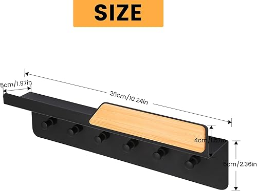 Otauoaea Porte Clef Mural-Support Clef Mural avec 6 Crochets-Home Décoration Boîte à Clés Vintage pour Rangement des Clés et Courrier à l'entrée,Suspension des Ustensiles de Cuisine - Nail Gallerys