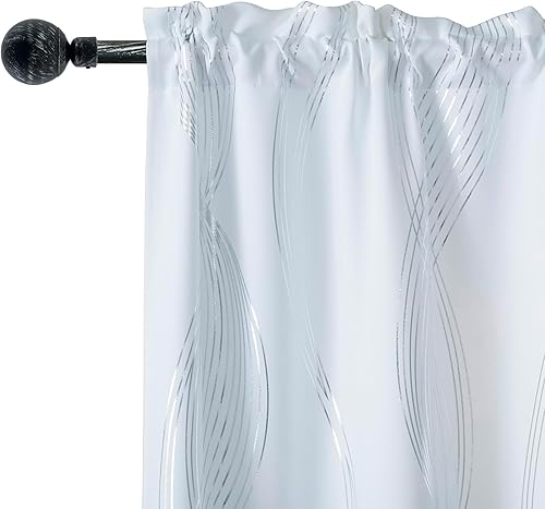 GIRASOLE HOME Lot de 2 embouts pour tringle à rideau de diamètre de 18 à 20 mm en fer (noir et argent) - Nail Gallerys