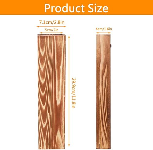 Abiemuce Lot de 3 Vases Muraux en Bois, Jardinières Murales en Bois pour Plantes Vertes et Fleurs Séchées, Décoration D'intérieur, Décoration Murale Moderne de Style Maison de Campagne (Noyer) - Nail Gallerys