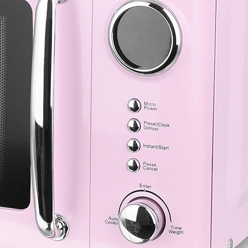 Emerio MW-112141.1 Micro-ondes Rose 700 W 20 l Plateau tournant Design rétro - Nail Gallerys