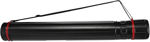 kawehiop Tube d'affiche Extensible Pratique avec bandoulière pour Les Images de défilement de Dessins, Noir 72x7cm, 1 Pc - Nail Gallerys