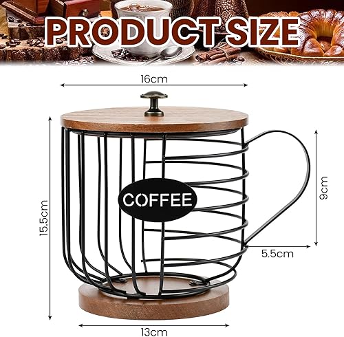 LPAMABA Panier à Capsules de Café Support de Dosettes de Café Porte-capsules de Café Organisateur de Dosettes de Café Tassimo Rangement Support Capsules Porte Dosette, Accessoires de Bar à Café - Nail Gallerys