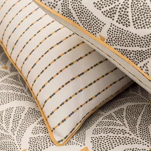 Matt & Rose 'Rêve Déco Parure de Lit Housse de Couette 260X240 + 2 taies d'oreillers 65X65 Cm, 100% Coton 57 Fils - Nail Gallerys