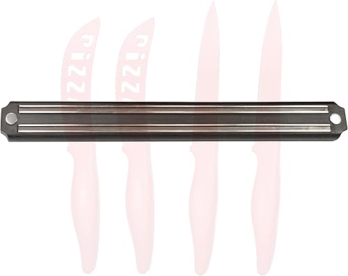 JOCCA - Barre à couteaux magnétique 35 cm/Aimant puissant pour couteaux/Vis incluses/Aluminium/Résistant - Nail Gallerys