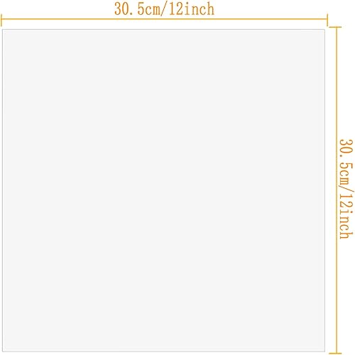 XNJIHWA 15 Pcs Feuilles de Pochoir Mylar Vierges 6 Mil Pochoirs à Dessin en Plastique Vierges pour Machines compatibles Cricut et Silhouette,30,5 x 30,5 cm/12'x 12' - Nail Gallerys