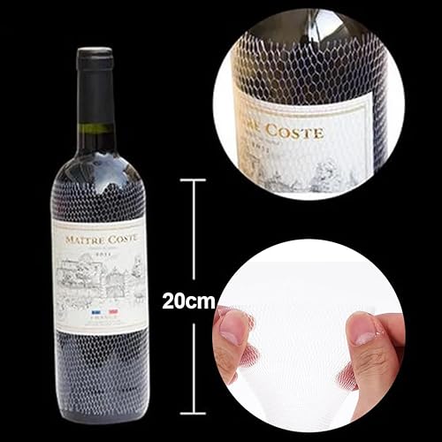 ZKGYUS 100 Pièces Protection Bouteille Vin Voyage Protège Bouteilles pour Vin Pochettes de Protection en Maille pour Le Transport de Bagages et Expédition Sûre - Nail Gallerys