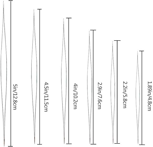 30 Pièces Aiguilles à Perles, 6 Tailles Aiguille pour perles, Aiguille à Perler de Grands Yeux avec Bouteille d'Aiguille Aiguille Rocaille Fine pour Artisanat et Fabrication de Bijoux Bracelet - Nail Gallerys