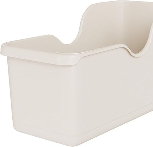 Bac de Rangement en Plastique, Petit Organisateur de Garde-manger avec 2 Roues, Conteneur de Rangement pour Tiroirs de Comptoir Sous les étagères de L'évier - Nail Gallerys
