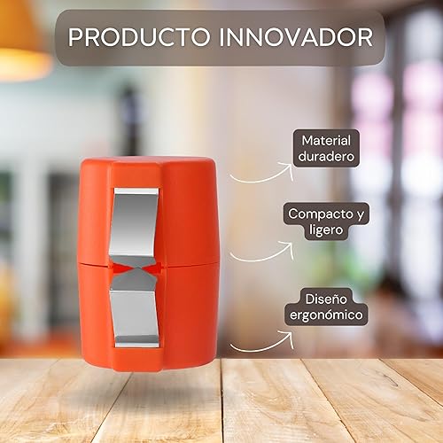 Ouvre-œuf, coupé-œuf, ouvre-coquille pour œufs crus et non cuits, tailles S, M, L (Orange) (1 unité) - Nail Gallerys